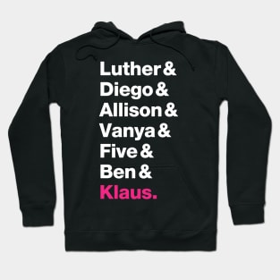 The Umbrella Academy Members - Pink Klaus Hoodie